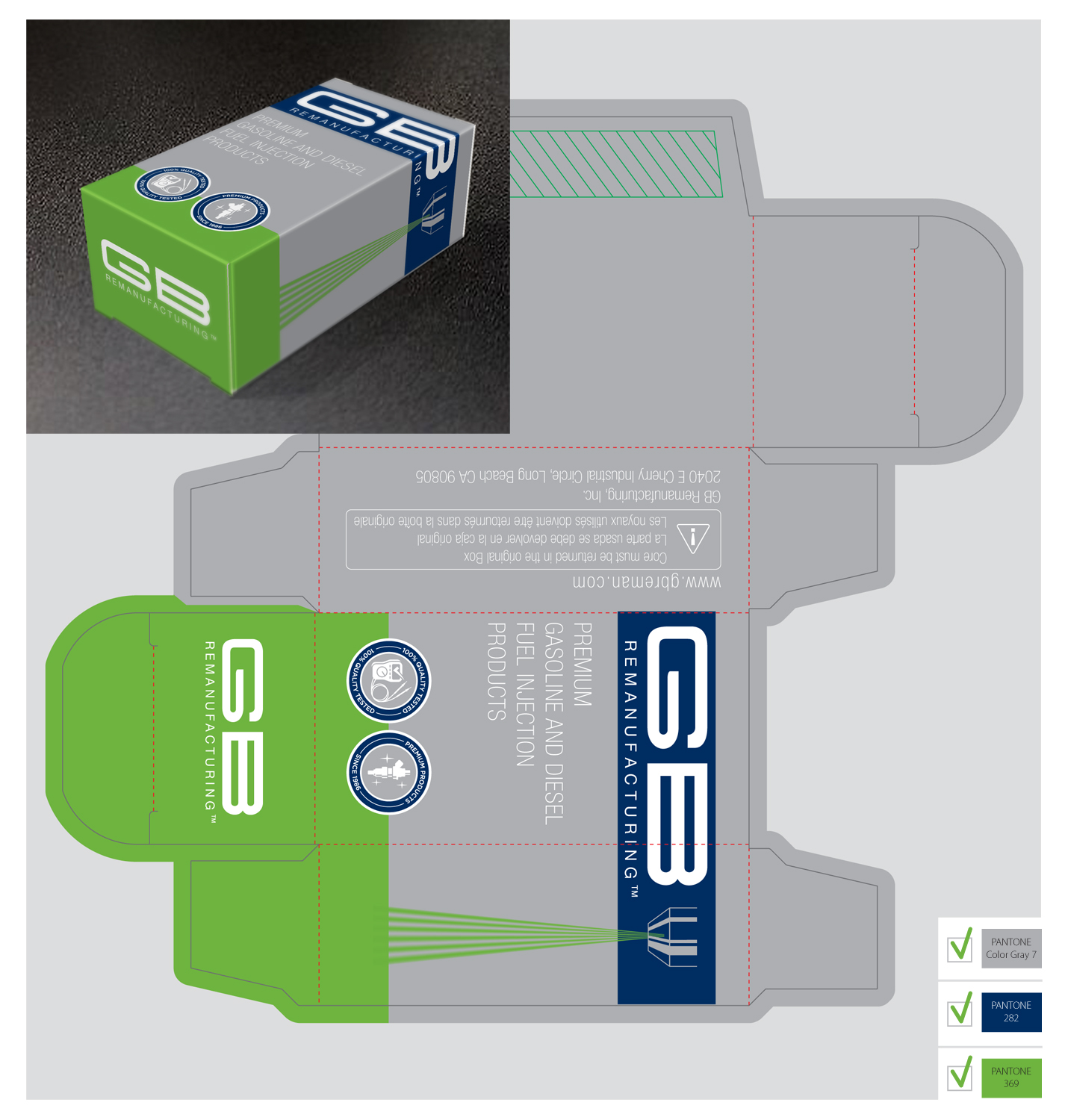 Packaging Design by project 5 for GB Remanufacturing, Inc. | Design #14857333