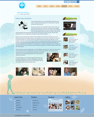 Website for 9 year old artist, helps animal rescue charity :) | Web Design by Da Miracle