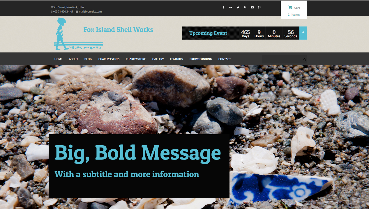 Web-Design von NessDesign für Fox Island Shellworks | Design #2550627