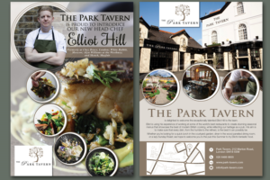 Postcard Flyer needed to promote exceptional new chef in London gastropub | Design de Flyer par EA5Designs