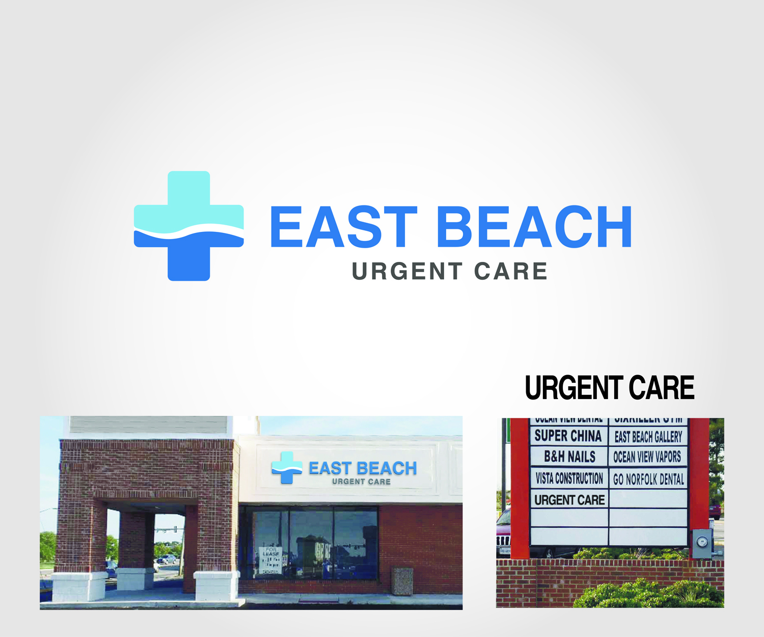 Logo-Design von MTu für East Beach Urgent Care | Design #14817711