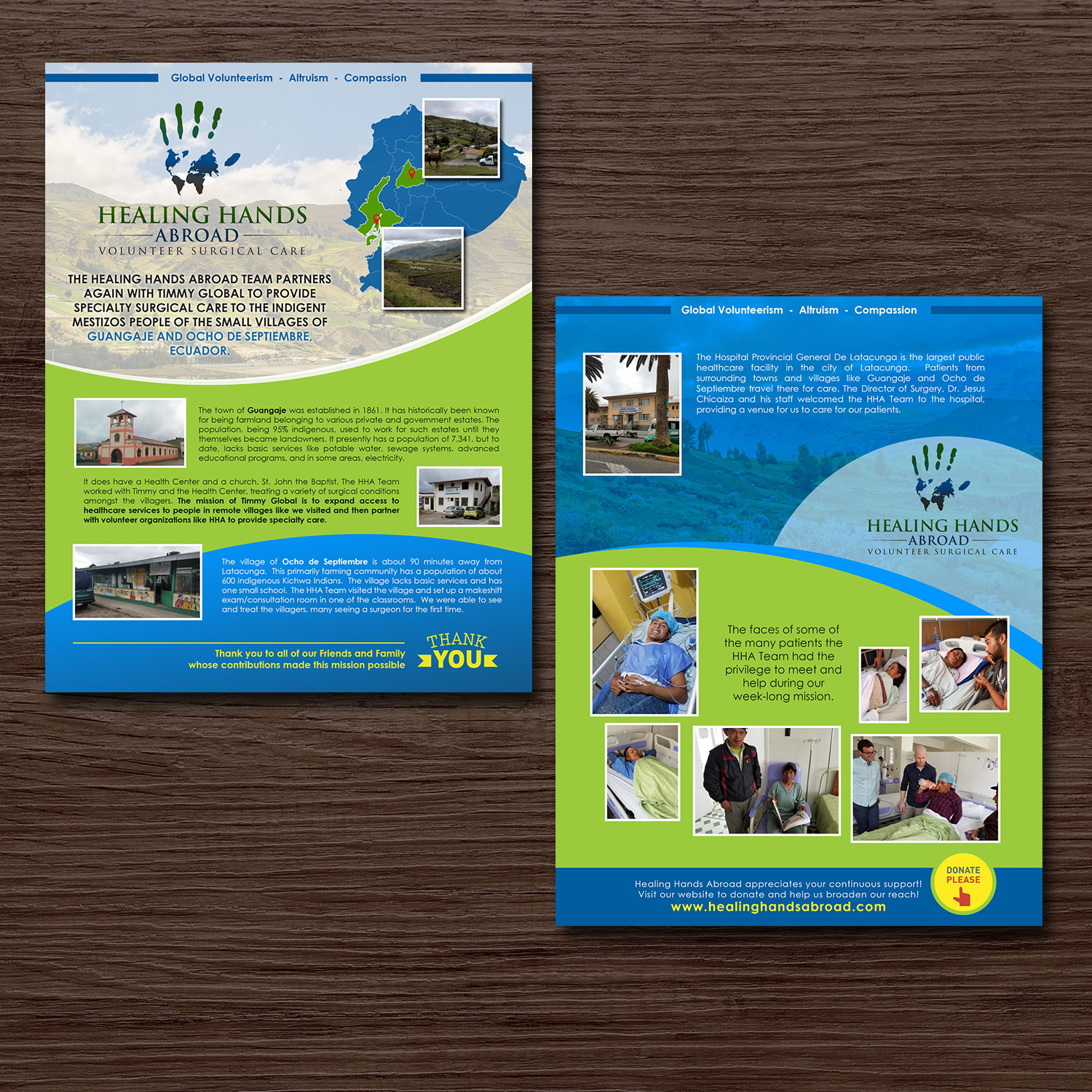 Diseño de Newsletter por Mila@CreativeMotions.com para Healing Hands Abroad | Diseño: #14805646