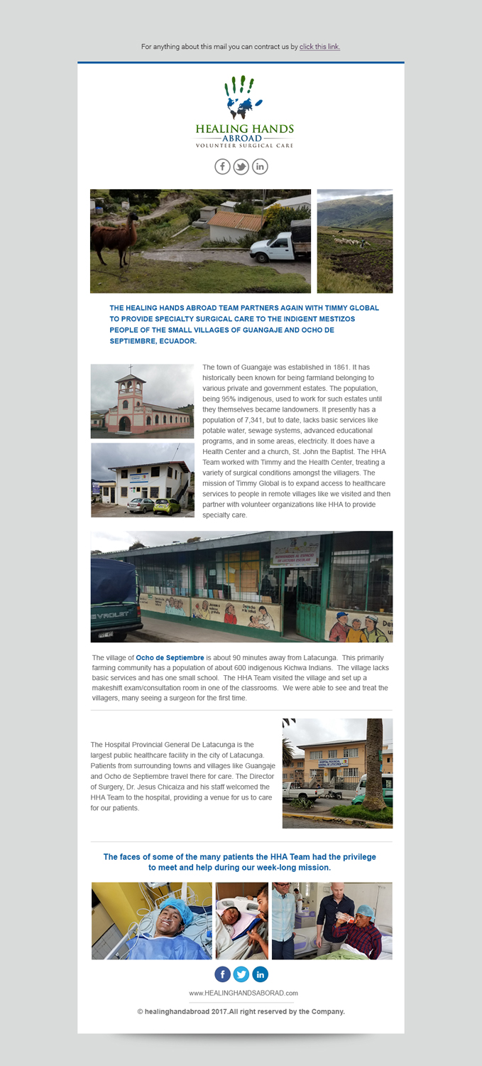 Newsletter Design by Dabashes Adhikery for Healing Hands Abroad | Design #14784540