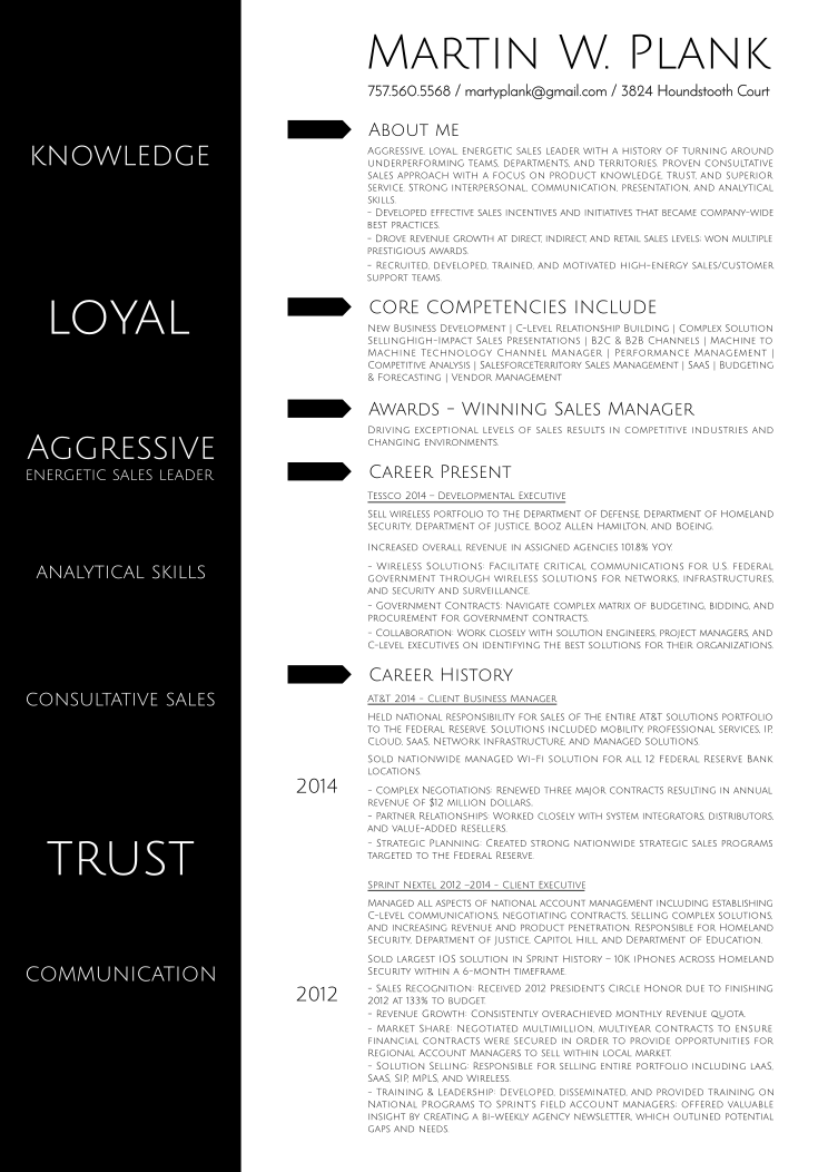 Resume Design by design.bb for this project | Design #14822923