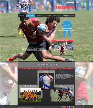 Web Design by Joy for Upright Rugby Canada | Design: #2874805