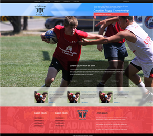 Web Design by aarsita for Upright Rugby Canada | Design: #2898116
