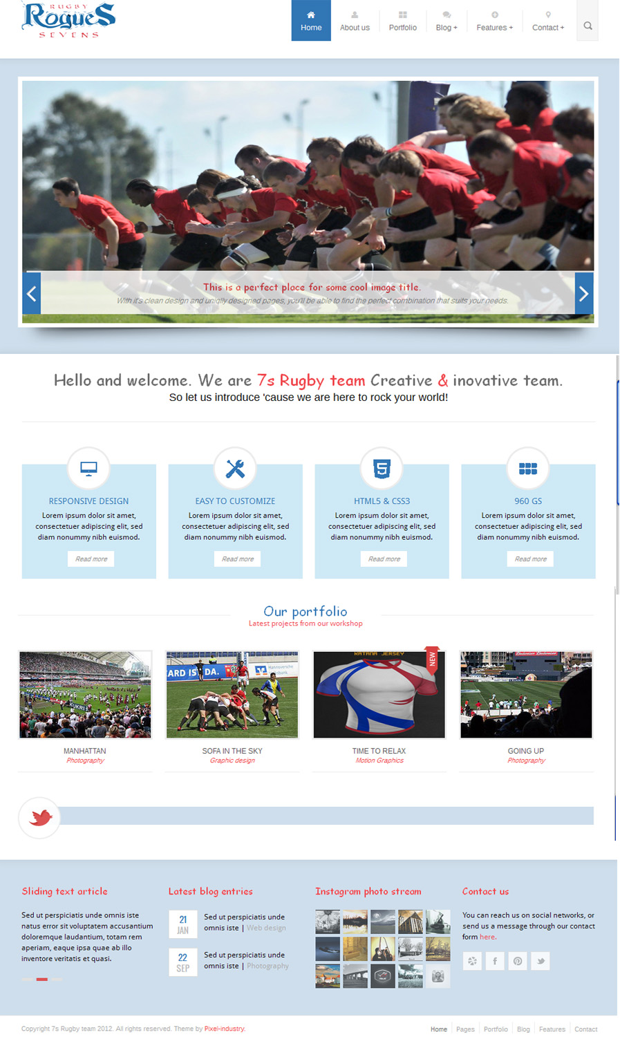 Web Design by tarek_cs for Upright Rugby Canada | Design #2731629