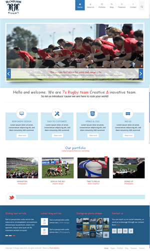 Web Design by tarek_cs for Upright Rugby Canada | Design: #2736280