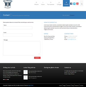 Web Design by tarek_cs for Upright Rugby Canada | Design: #2910392