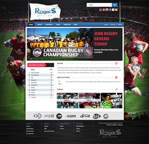 Web-Design von Cruz Folmli für Upright Rugby Canada | Design #2961677