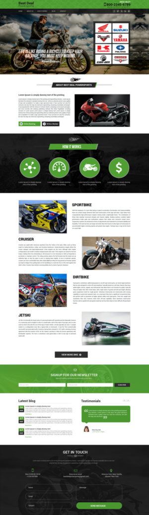 Web Design by Dream Logo Design for 844BikeTow | Design #14801852