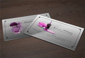 Nail Technician Business Card Design | Business Card Design by Matrix5 Creative