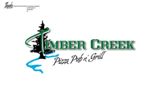 Logo Design by fourdog123 for Timber Creek Pizza Pub & Grill | Design #14789555