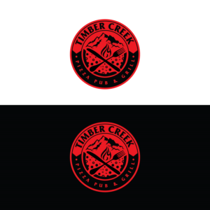 Logo Design by prodesigns99 for Timber Creek Pizza Pub & Grill | Design #14775242