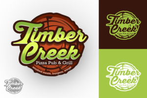 Logo Design by DEADCOOL for Timber Creek Pizza Pub & Grill | Design #14861676