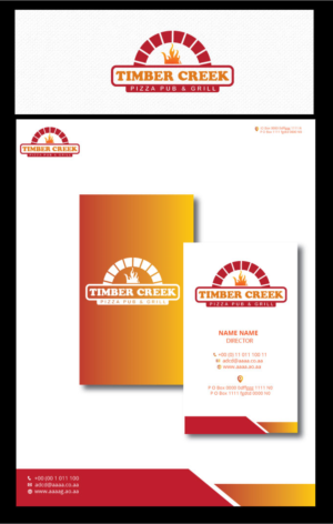 Design de Logo par zebronicgraphic pour Timber Creek Pizza Pub & Grill | Design : #14788502