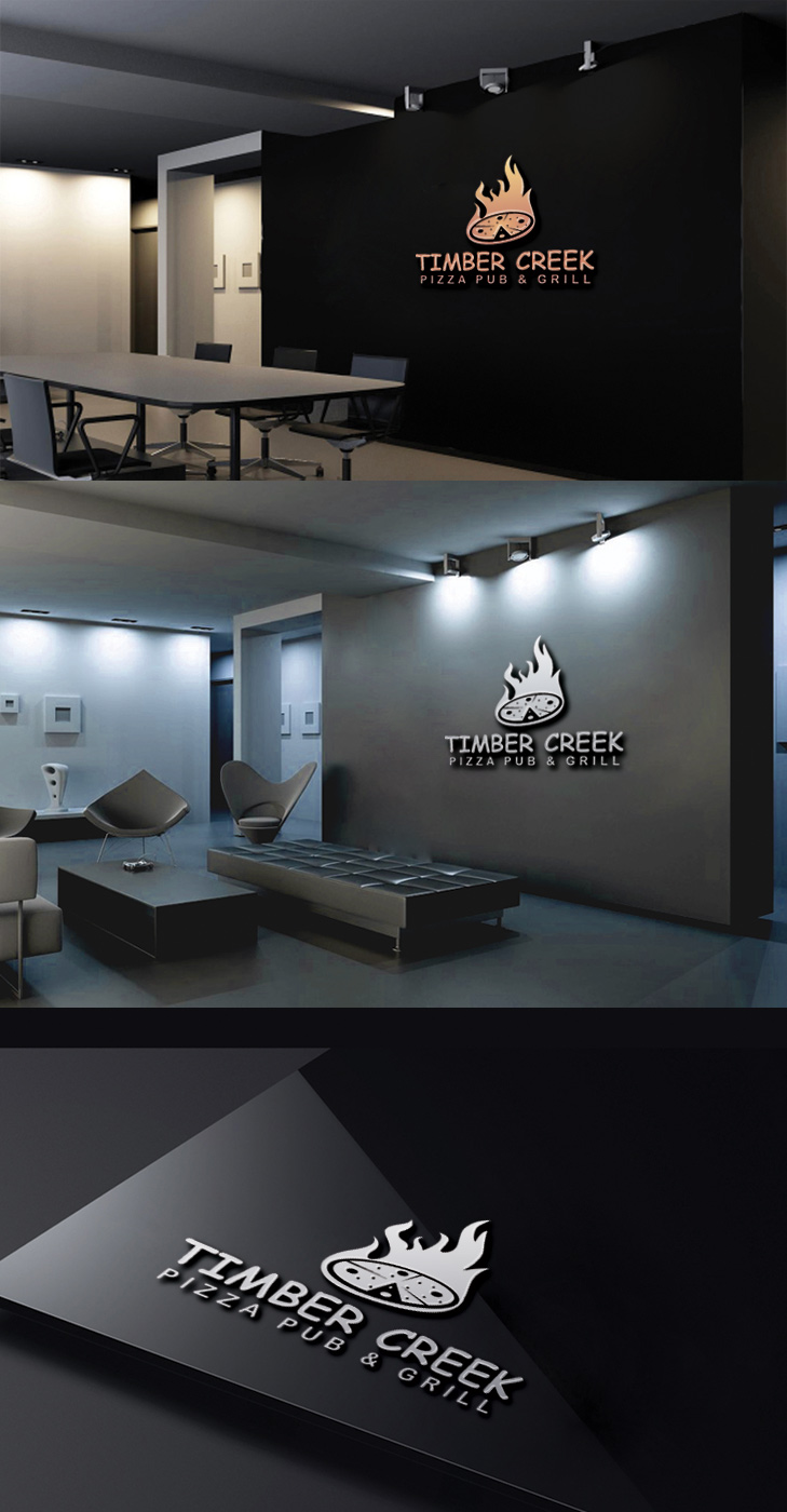 Logo Design by zebronicgraphic for Timber Creek Pizza Pub & Grill | Design #14788507