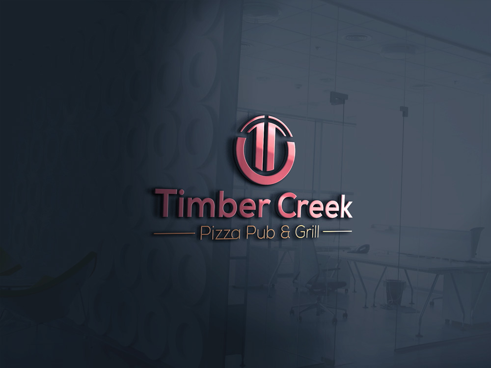 Logo Design by A S design @ for Timber Creek Pizza Pub & Grill | Design #14785349