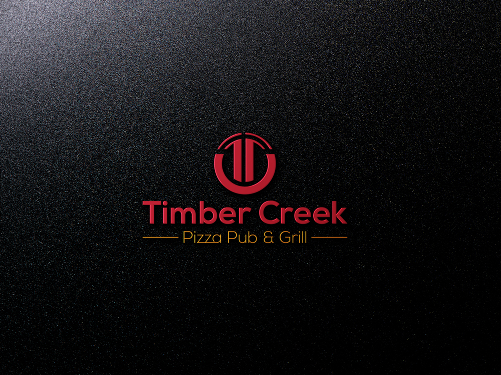 Logo Design by A S design @ for Timber Creek Pizza Pub & Grill | Design #14785351