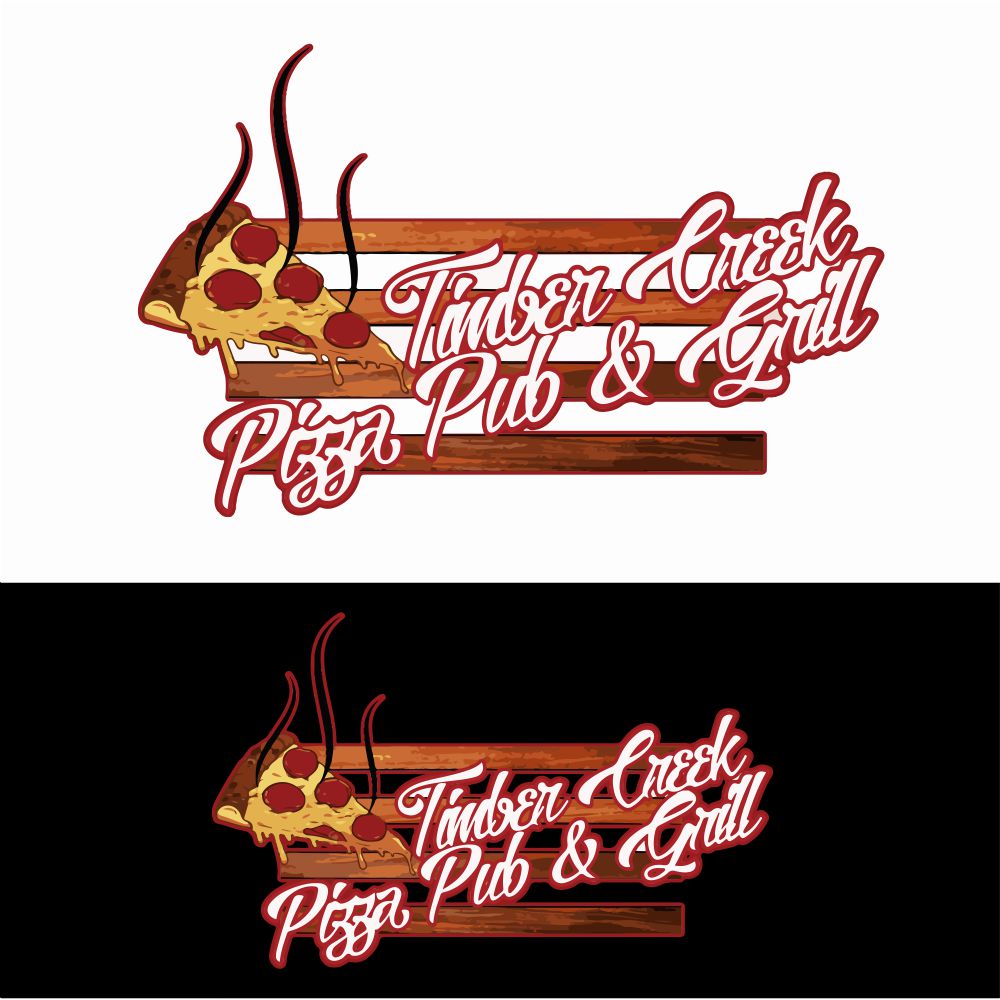 Logo Design by Nuha Notion for Timber Creek Pizza Pub & Grill | Design #14787848