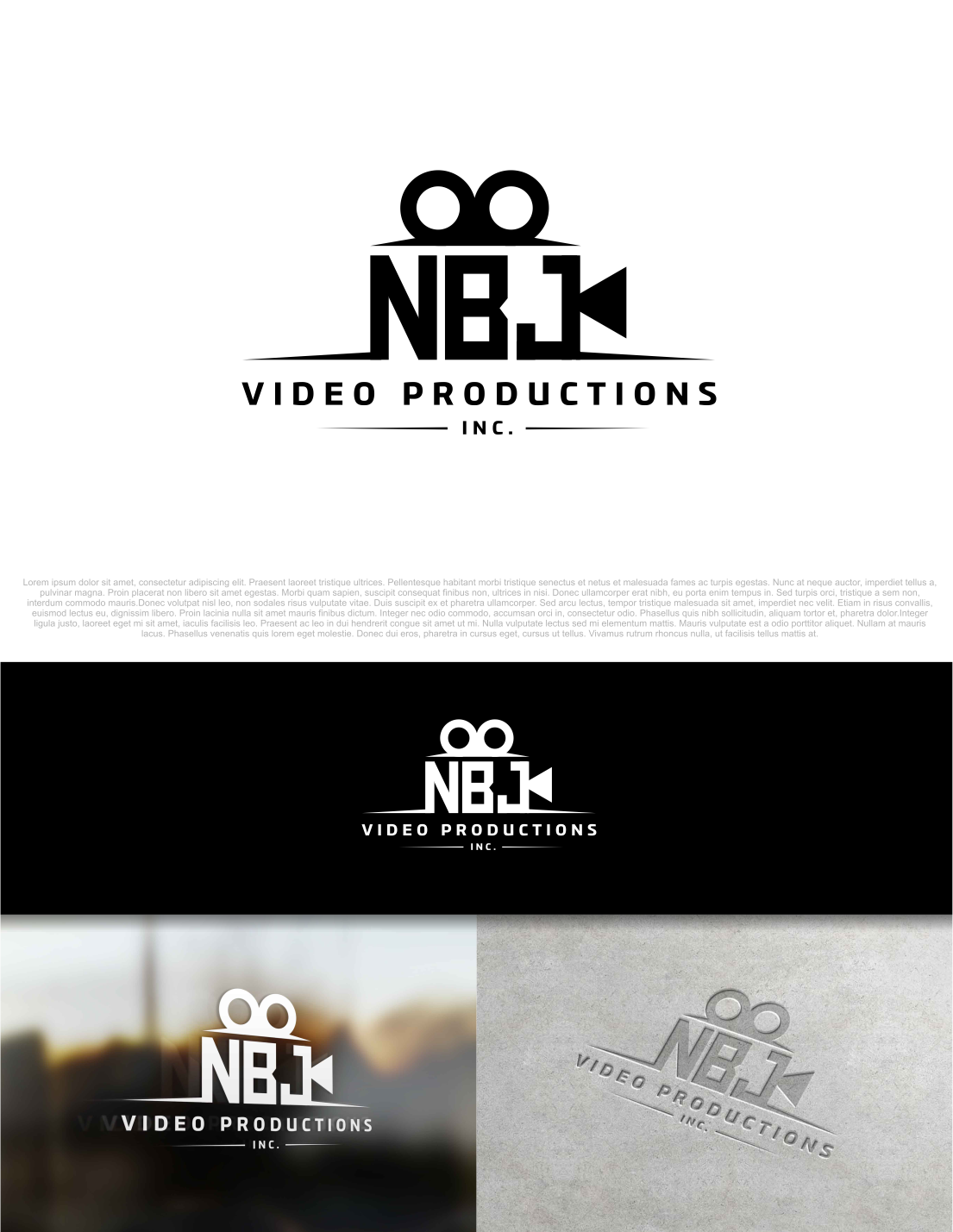 Logo Design by artswolf for NBJ Video Productions Inc. | Design #14859726