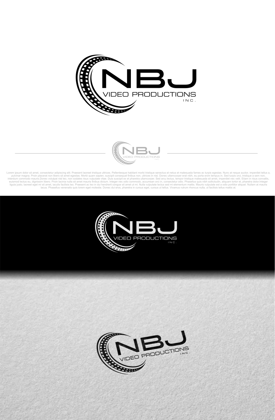 Logo Design by artswolf for NBJ Video Productions Inc. | Design #14859728