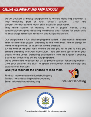 UK young peoples' debating organisation needs flyers for tournament + promotion for major club laun | Flyer Design by All American Designs