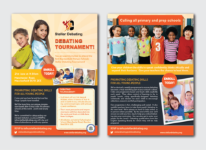 Flyer Design by alex989 for Stellar Debating | Design: #14834764