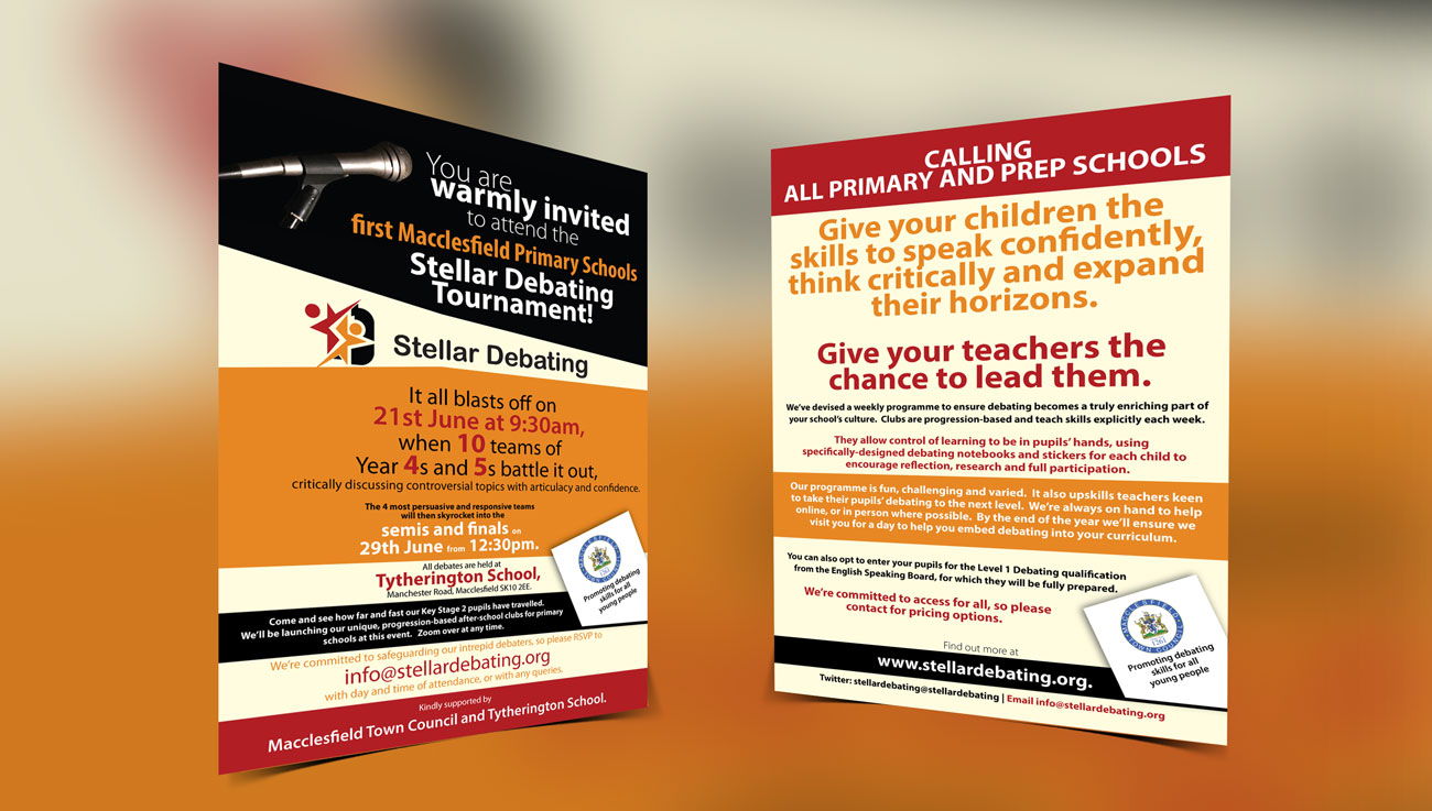Design de Flyer par Impressive Solutions pour Stellar Debating | Design #14837528