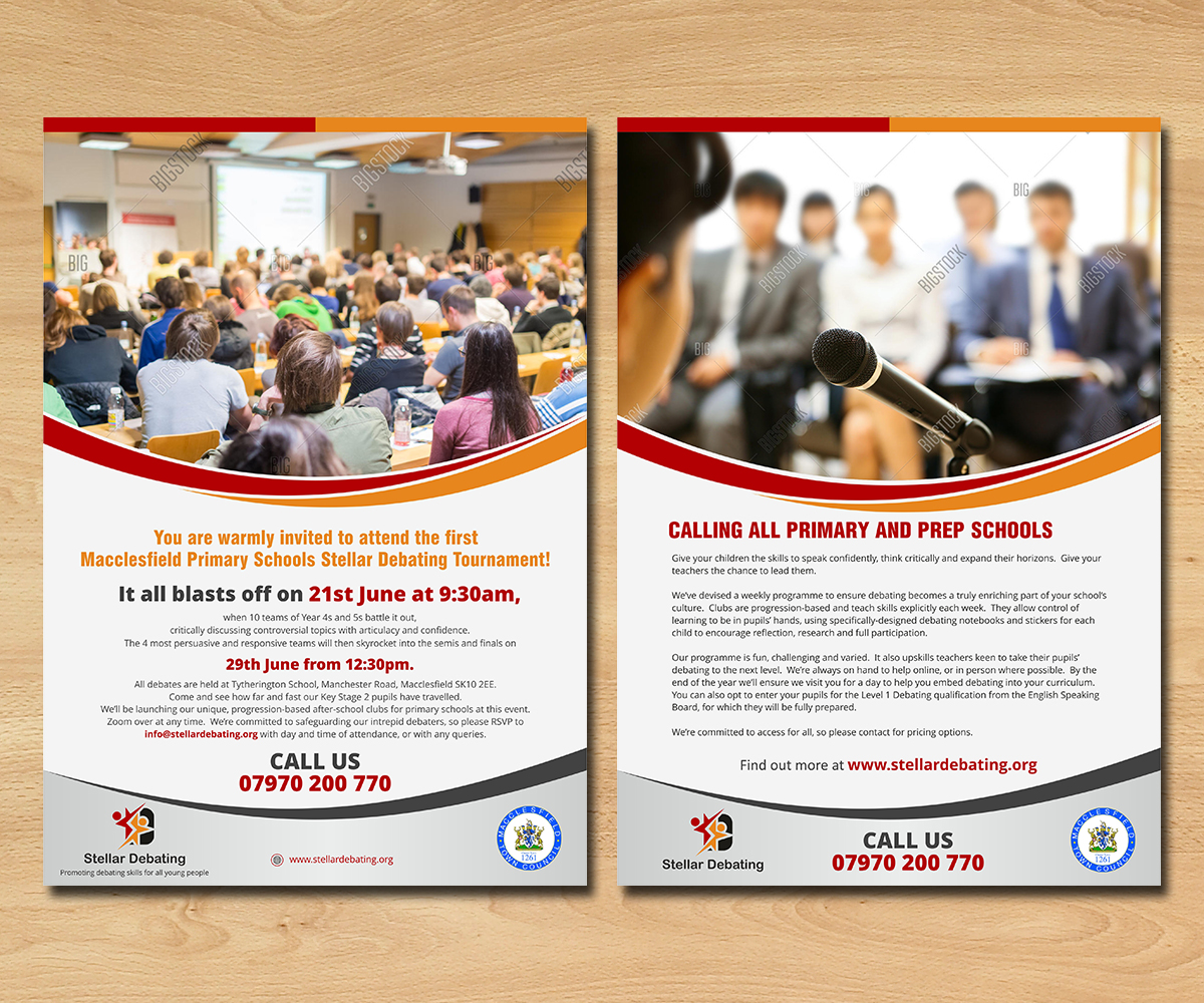 Flyer Design by ecorokerz for Stellar Debating | Design #14822392