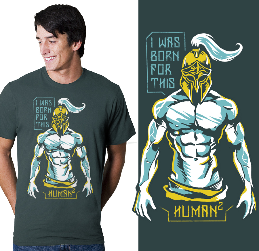 T-shirt Design by krizvector for Human² Apparel | Design #14791552