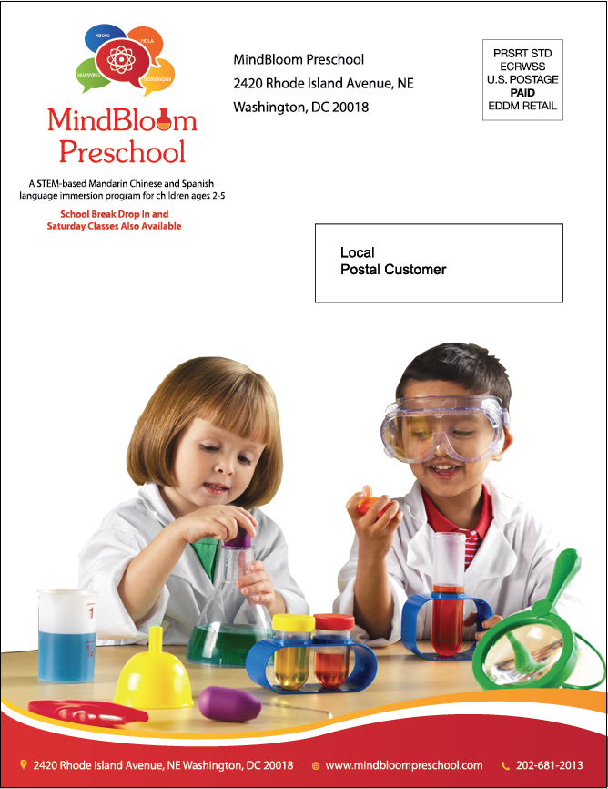 Flyer Design by Frank Brittner Graphics for MIndBloom Preschool | Design #14829476