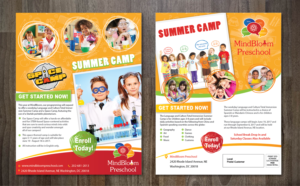 Diseño de Flyer por alex989 para MIndBloom Preschool | Diseño: #14785035