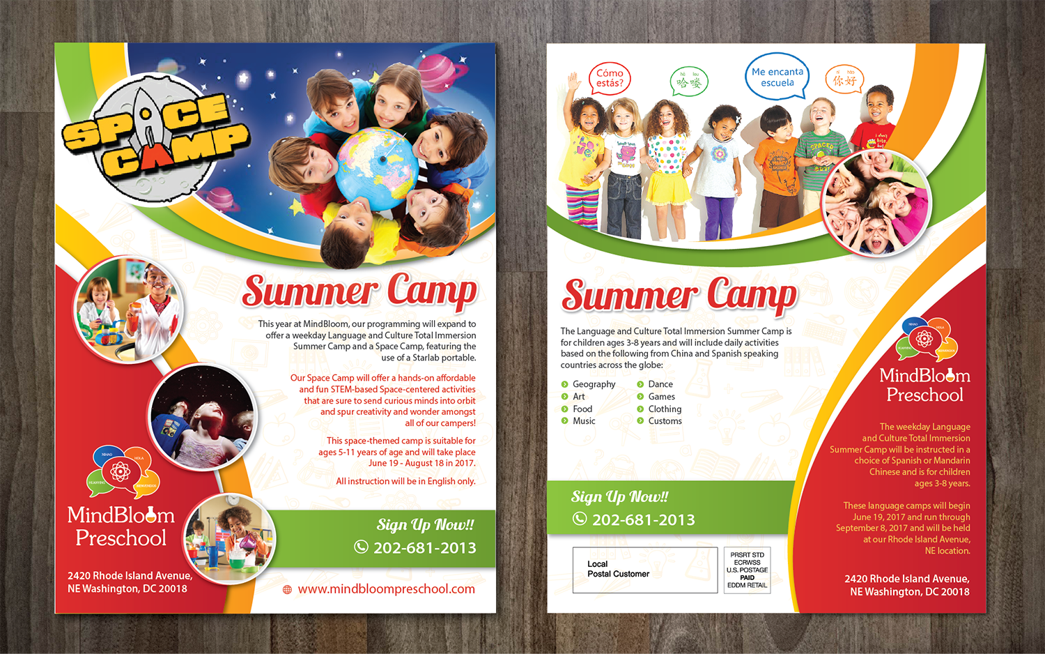 Flyer Design by alex989 for MIndBloom Preschool | Design #14836330