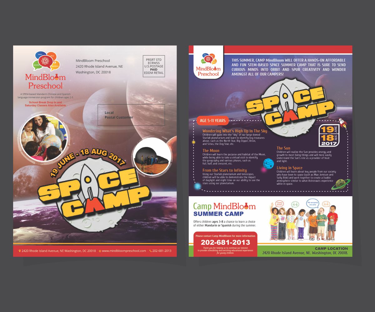 Flyer Design by Cut and Glue for MIndBloom Preschool | Design #14800640