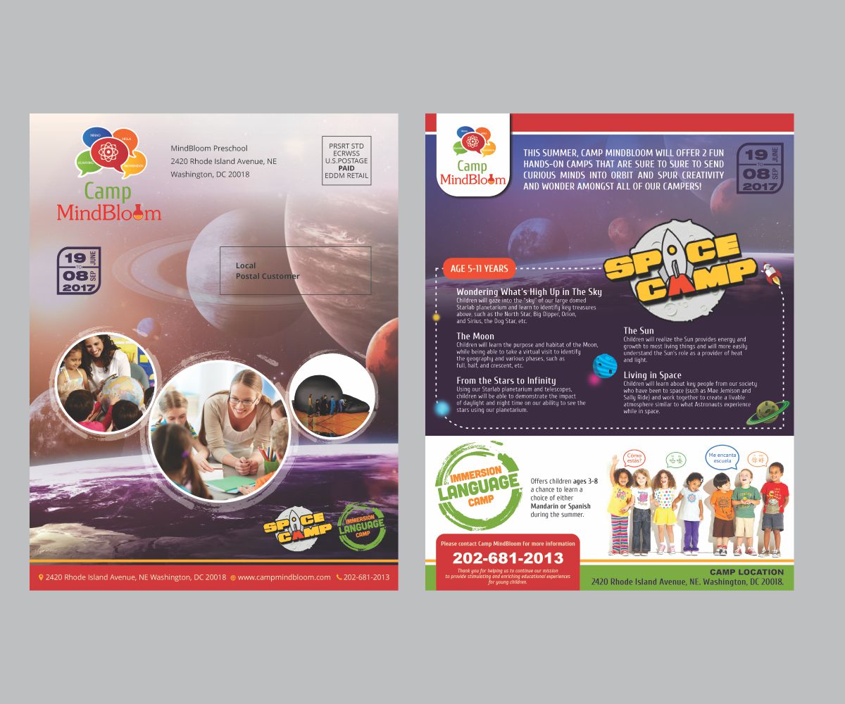 Diseño de Flyer por Cut and Glue para MIndBloom Preschool | Diseño #14826905