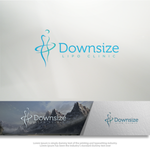 Logo Design by groomfox for Downsize Lipo Center of Houston | Design: #14791239