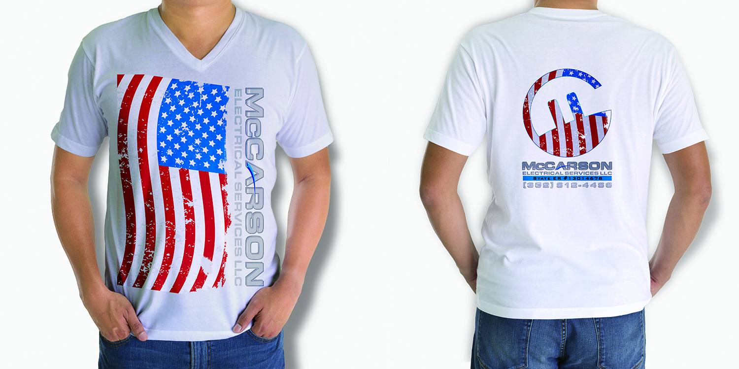 T-shirt Design by Chirag Jain for McCarson Electrical Services LLC | Design #14790303