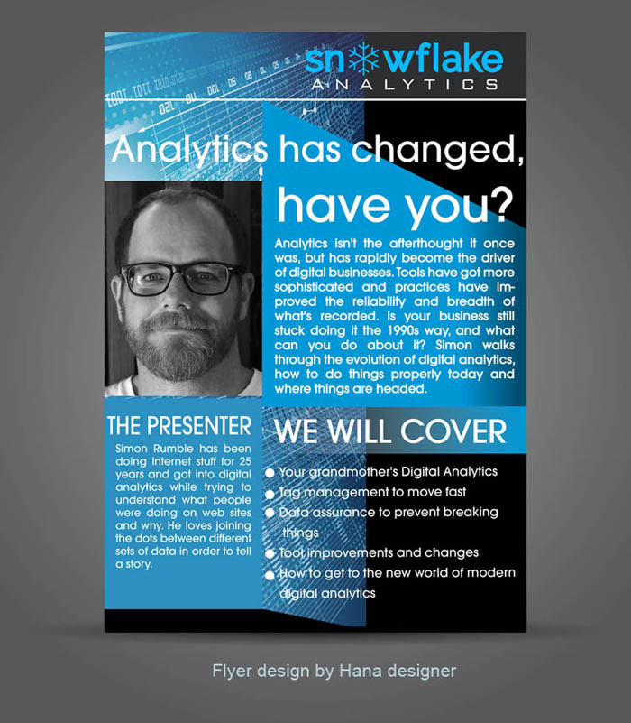 Flyer Design by Hana for Snowflake Analytics | Design #14790843
