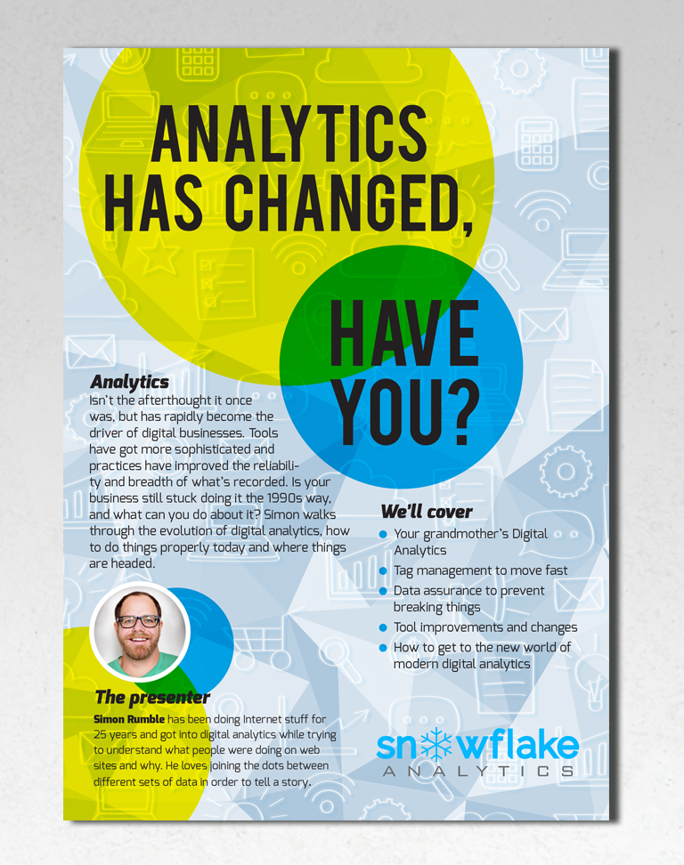 Design de Flyer par andrew3344 pour Snowflake Analytics | Design #14780588