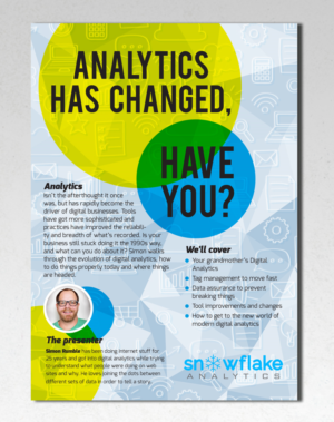 Design de Flyer par andrew3344 pour Snowflake Analytics | Design : #14780588