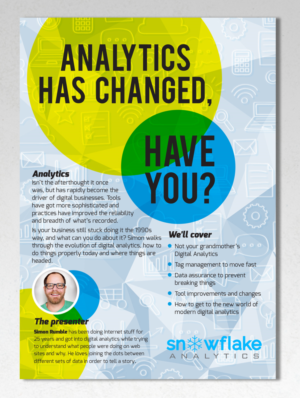 Design de Flyer par andrew3344 pour Snowflake Analytics | Design #14792201