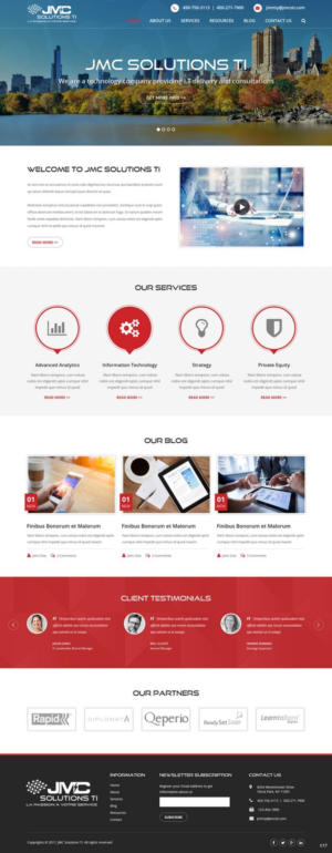WordPress-Design von pb für JMC Solutions Ti | Design: #14827684