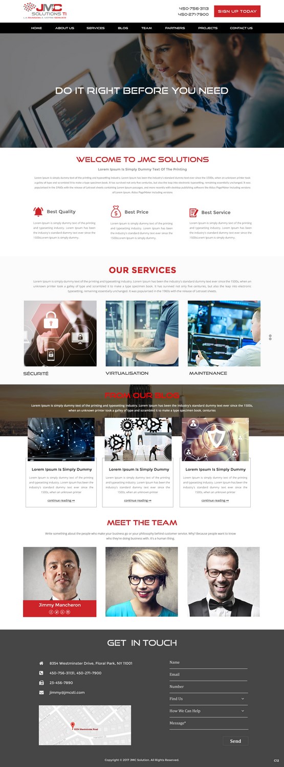 WordPress-Design von pb für JMC Solutions Ti | Design #14827691