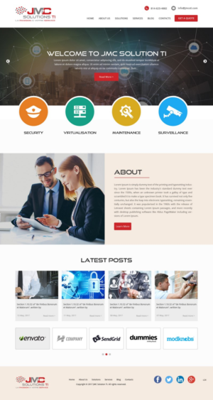 WordPress-Design von pb für JMC Solutions Ti | Design: #14827694