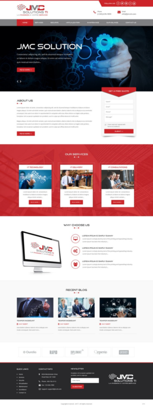 WordPress-Design von pb für JMC Solutions Ti | Design: #14827695