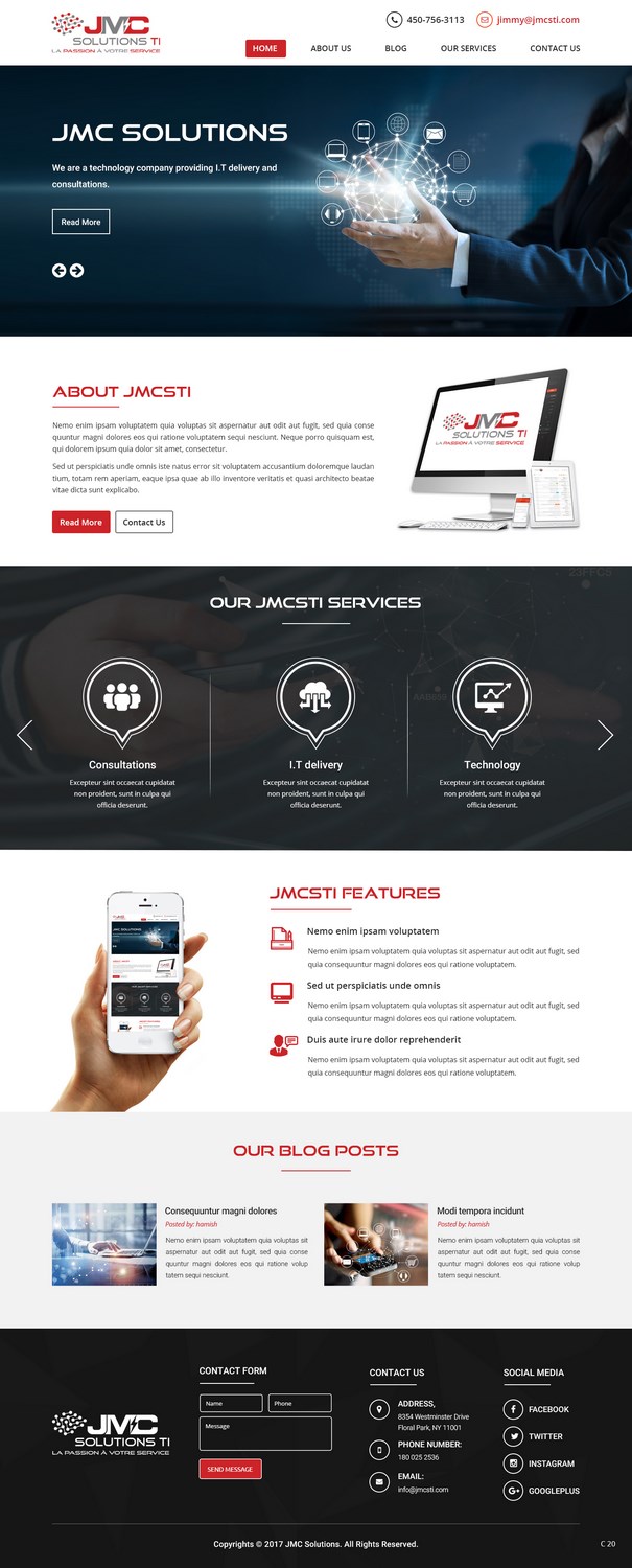 WordPress-Design von pb für JMC Solutions Ti | Design #14827698
