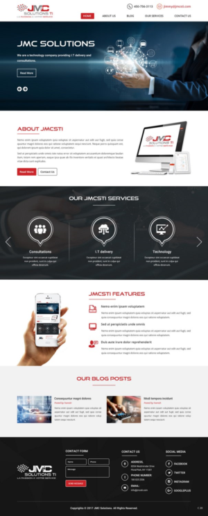 WordPress-Design von pb für JMC Solutions Ti | Design: #14827698