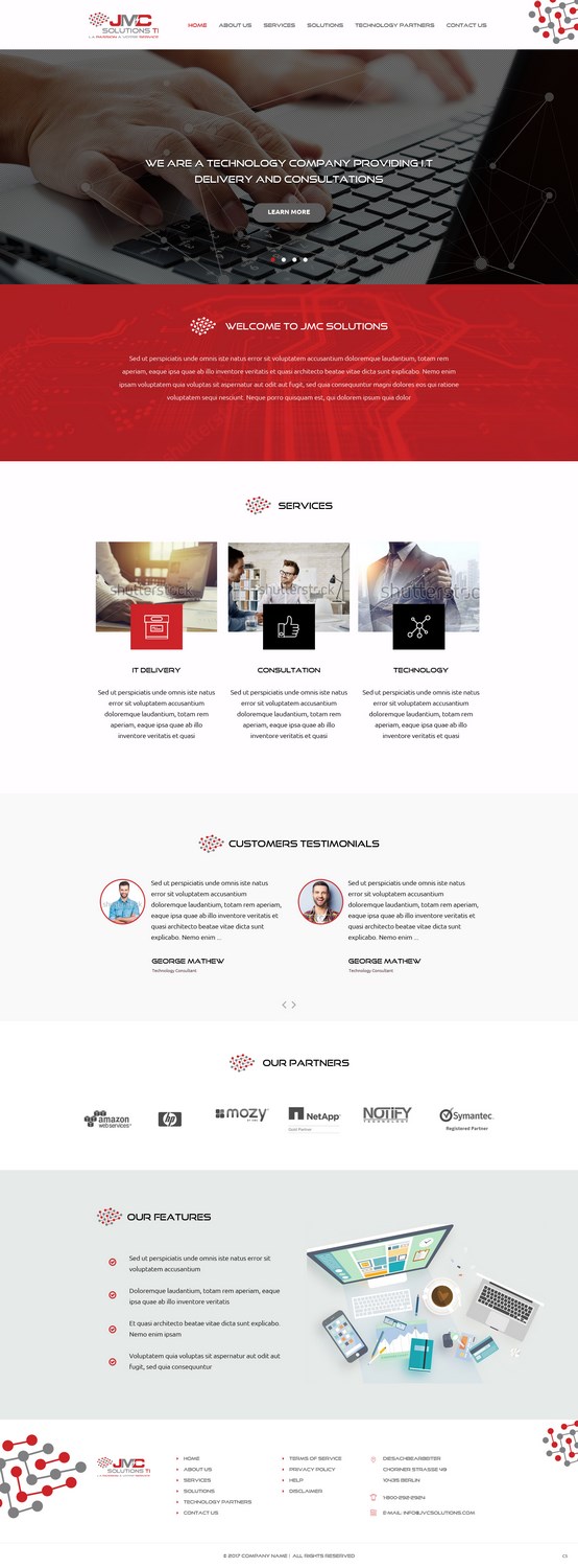 WordPress-Design von pb für JMC Solutions Ti | Design #14837795