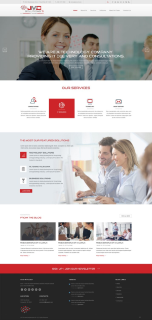 WordPress-Design von pb für JMC Solutions Ti | Design: #14837797